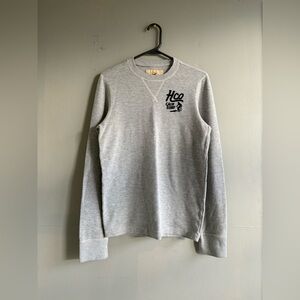 Hollister Gray Waffle Knit Long Sleeve